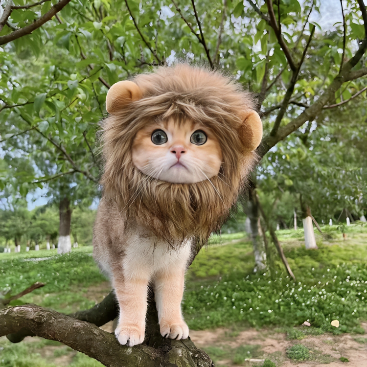 Disfraz de leon para gato